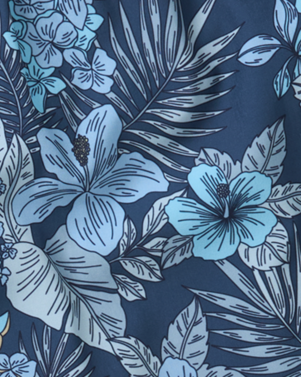 Swatch of Tropic Burst-Dark Denim