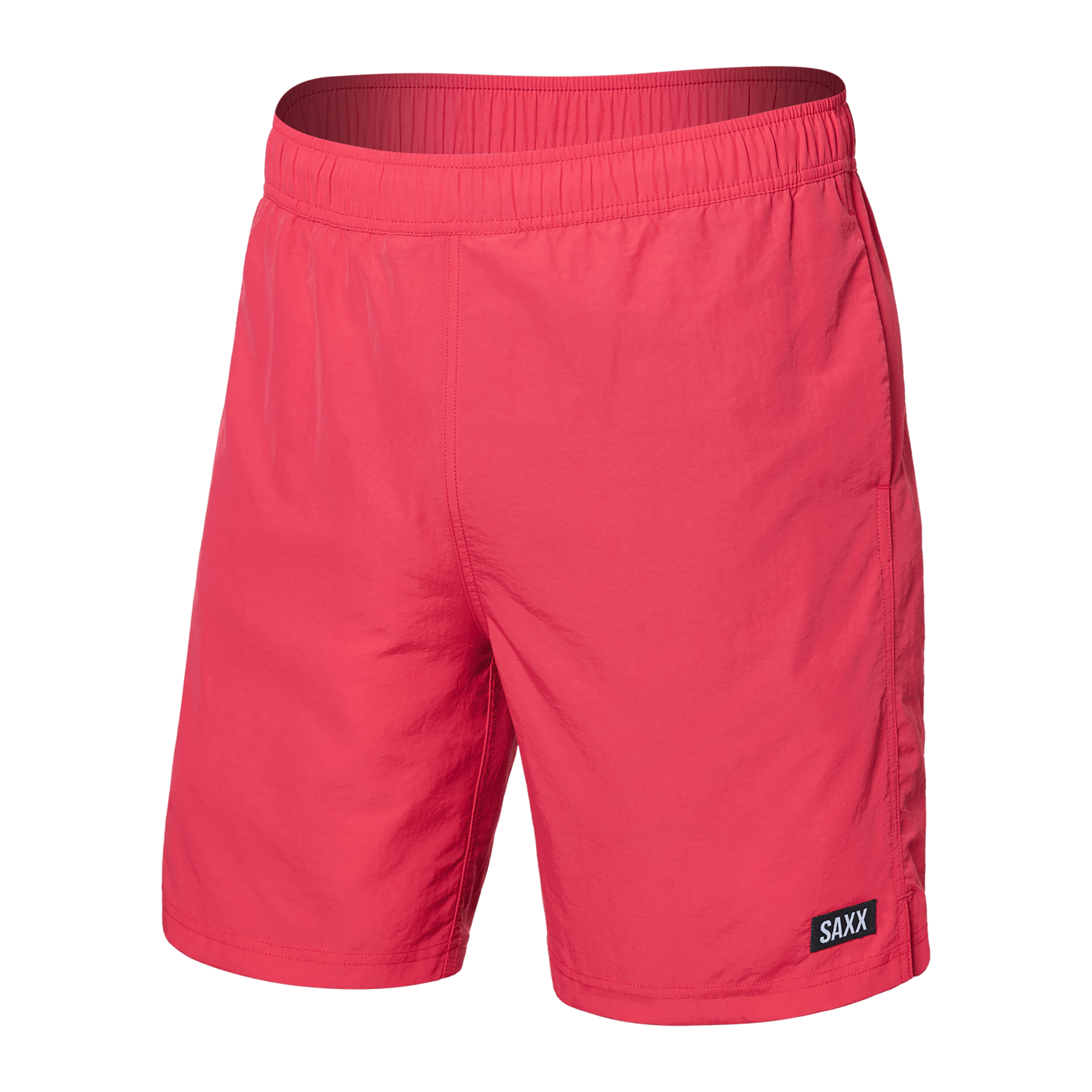 Front of Go Coastal 2N1 Swim Volley 7" Inseam in Hibiscus