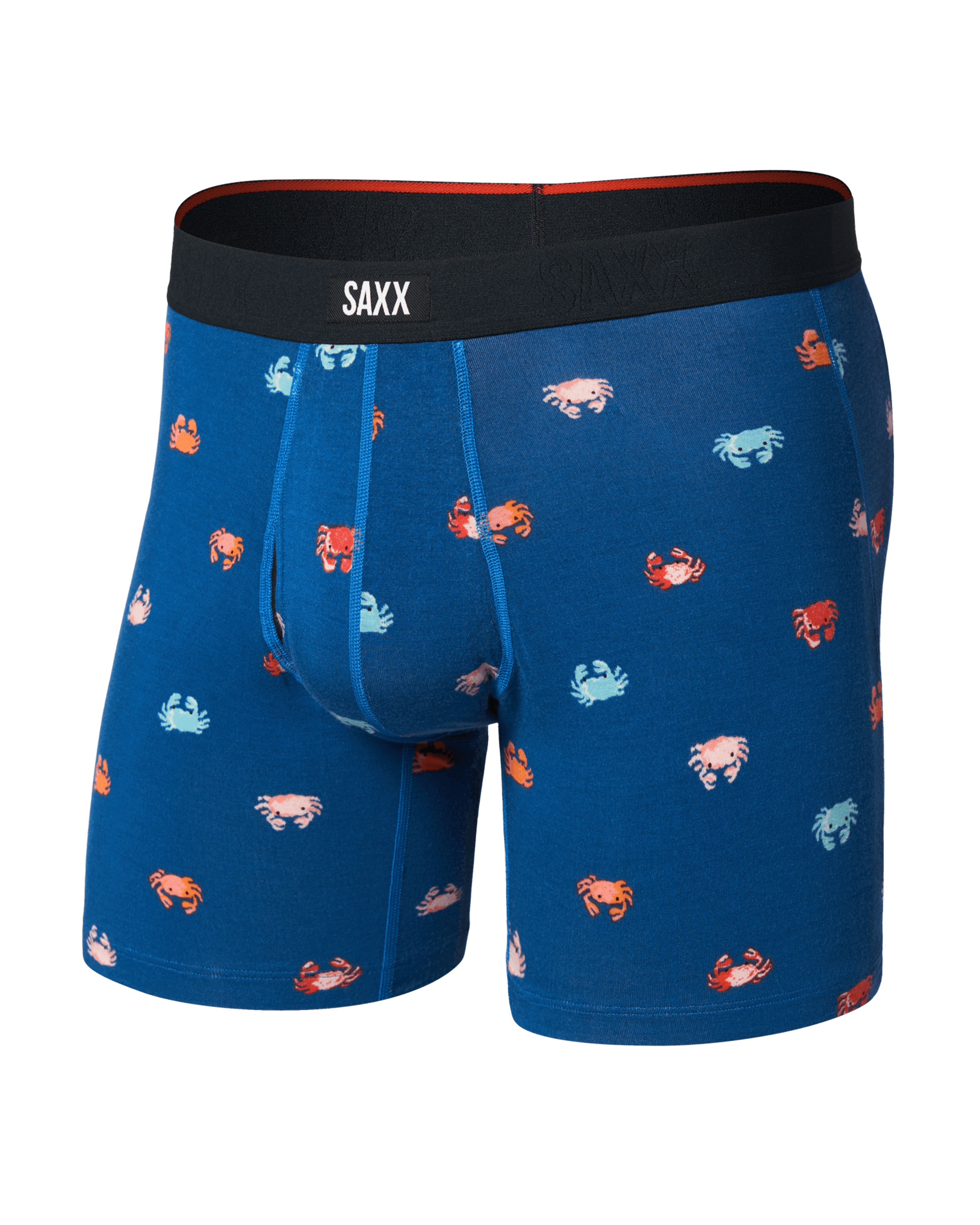 Underwears7 プレミアム版 しおこんぶ　うりぼうざっか店 Vibe Xtra Soft Comfort Boxer Brief - Crab Boil-Navy Dawn | SAXX