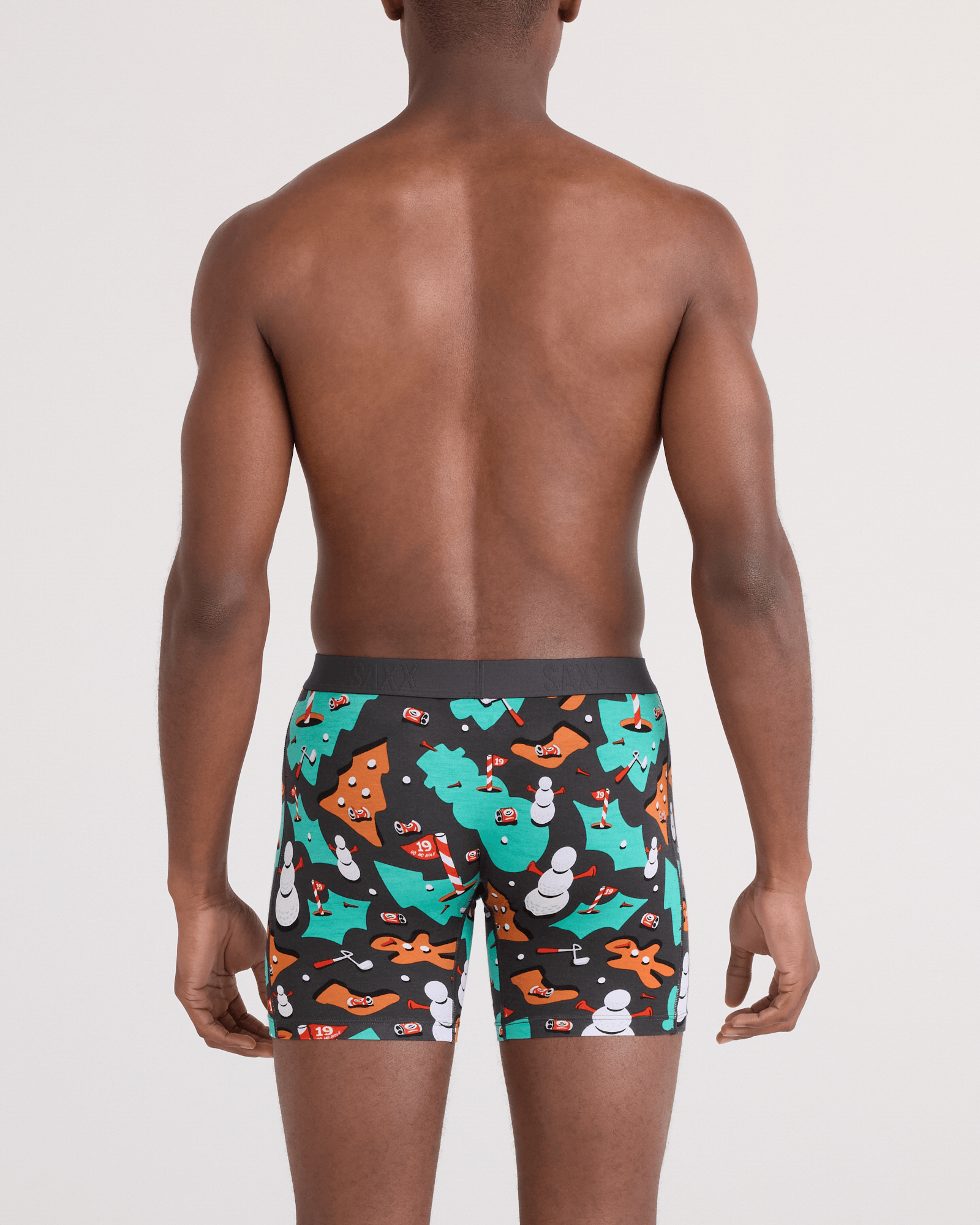 Vibe Xtra Soft Comfort Boxer Brief - 19Th Hole-Idays-Faded Black