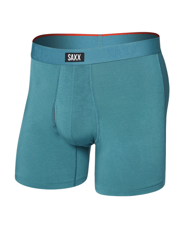 Front of  Vibe Xtra Soft Comfort Boxer Brief Fly in Seascape