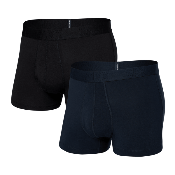 Front of DropTemp Cooling Cotton 2-Pack Trunk in Dark Ink/Black