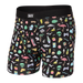 Front of Daytripper Boxer Brief Fly in Fun Bits- Black