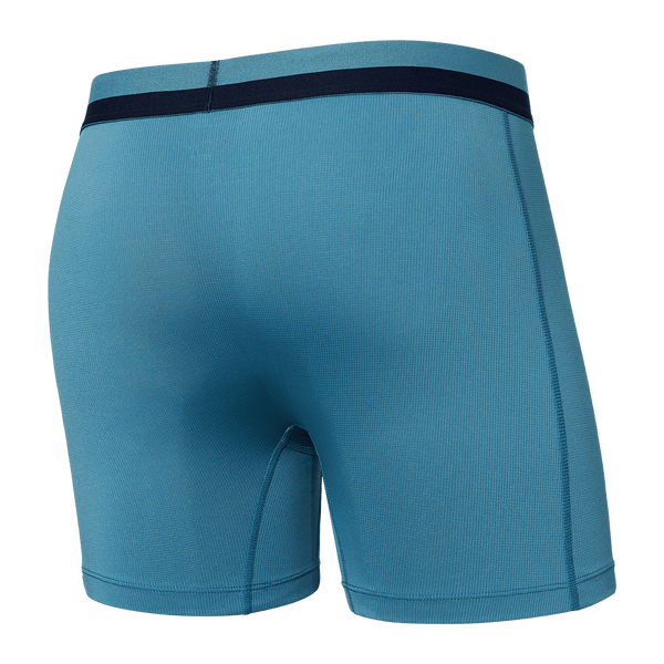 Back of Sport Mesh Boxer Brief in Hydro Blue