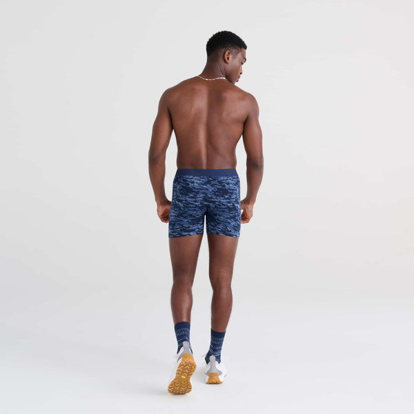 Back - Model wearing Ultra Boxer Brief in Basin Camo- Navy