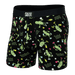 Front of Ultra Boxer Brief in Pickleball- Black