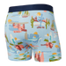 Back of Ultra Super Soft Boxer Brief Fly in Park Tour Guide- Blue