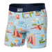 Front of Ultra Super Soft Boxer Brief Fly in Park Tour Guide- Blue