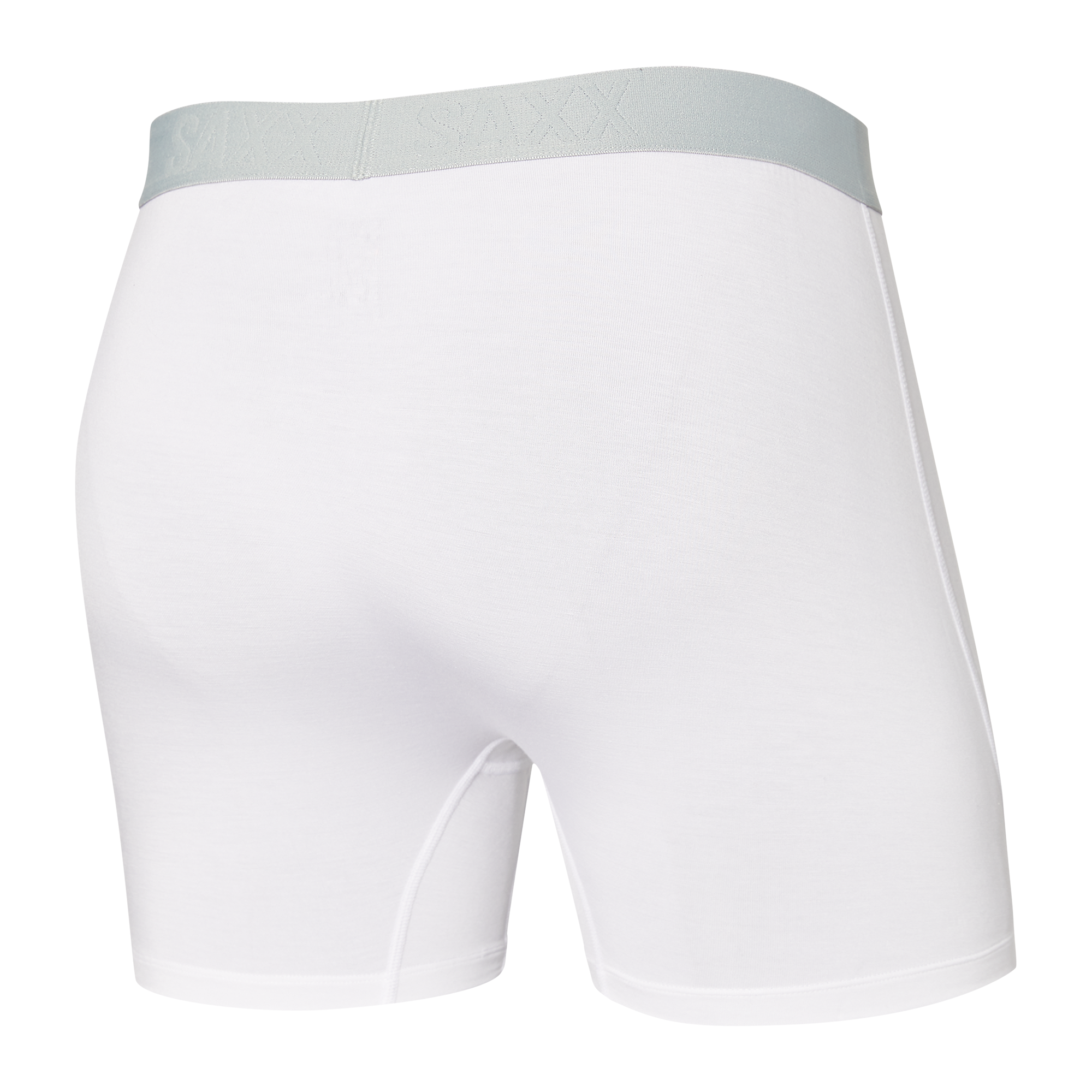 Back of Ultra Boxer Brief Fly in White