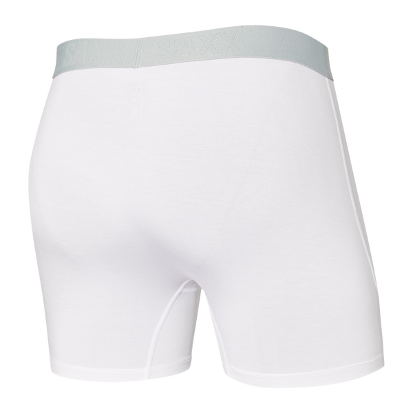 Back of Ultra Boxer Brief Fly in White