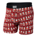 Front of Ultra Super Soft Boxer Brief in Worldwide Santa- Red