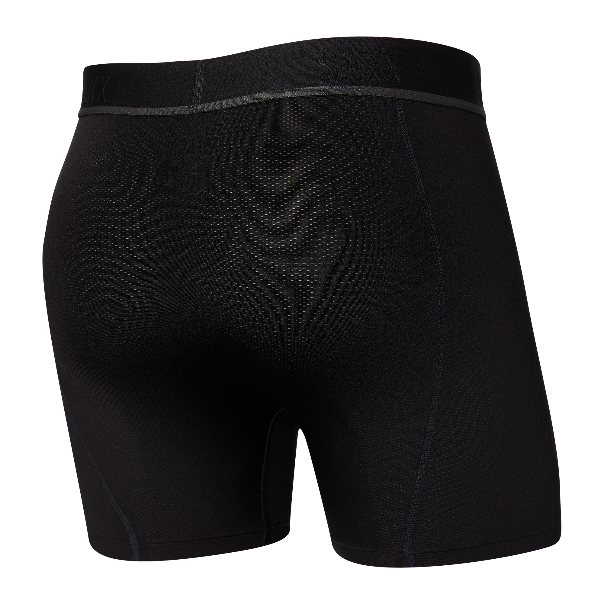 Back of Kinetic HD Boxer Brief in Blackout
