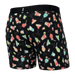 Back of DropTemp Cooling Cotton Boxer Brief in Happy Hour- Black