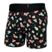 Front of DropTemp Cooling Cotton Boxer Brief in Happy Hour- Black