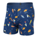 Front of DropTemp Cooling Cotton Boxer Brief in Lures- Blueberry