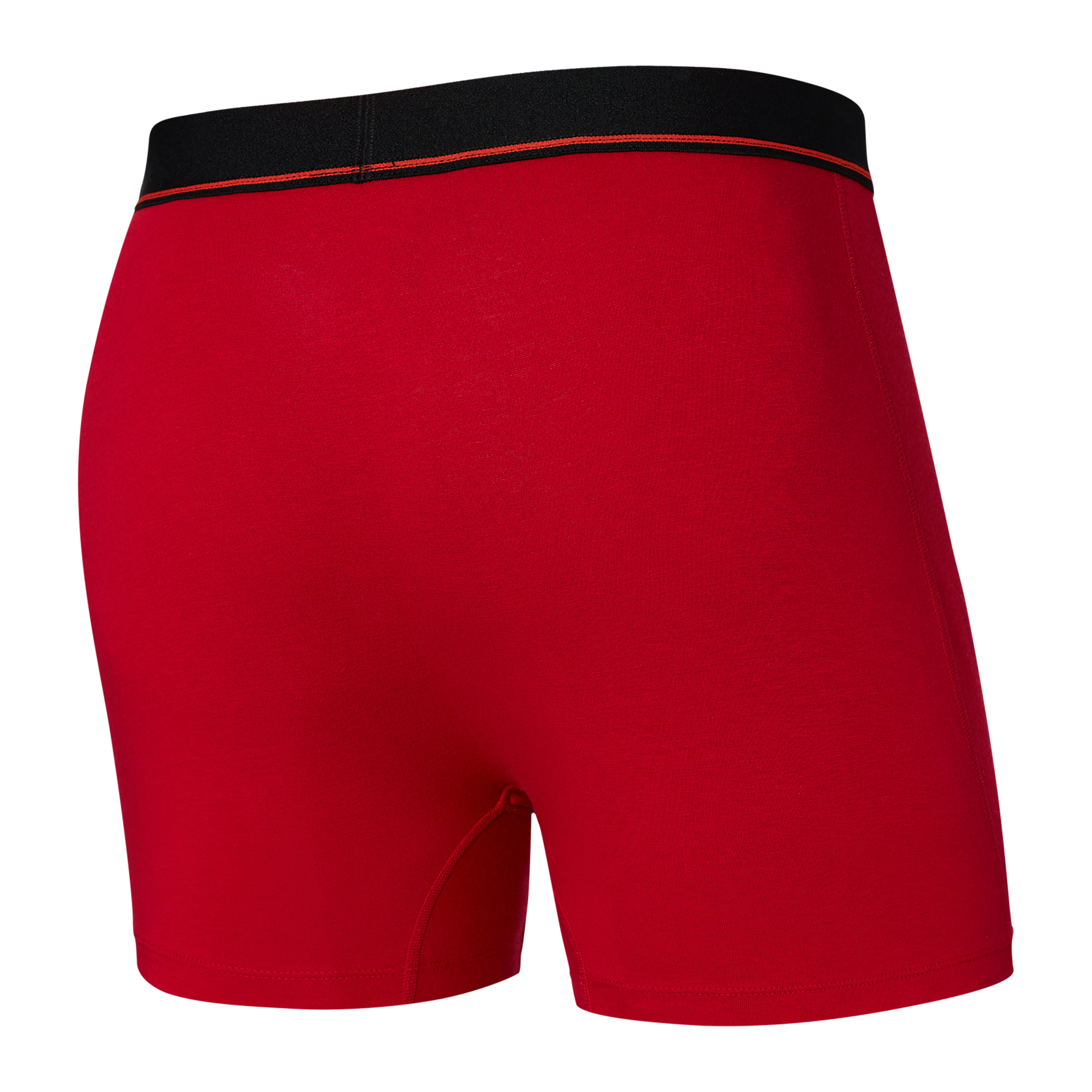 Back of Non-Stop Stretch Cotton Boxer Brief Fly in Currant