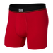Front of Non-Stop Stretch Cotton Boxer Brief Fly in Currant