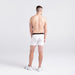 Back - Model wearing Non-Stop Stretch Cotton Boxer Brief in White