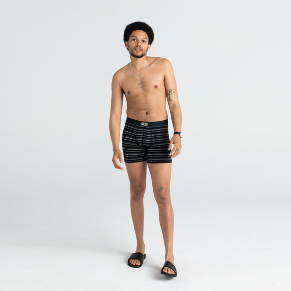 Vibe Men's Boxer Brief - Black Coast Stripe