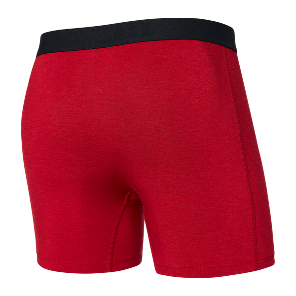 Back of Vibe Super Soft Boxer Brief in Cherry Heather