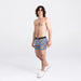 Front - Model wearing Vibe Super Soft Boxer Brief in Beer Olympics- Grey
