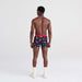 Back - Model wearing Vibe Boxer Brief in Party Foul- Dark Ink
