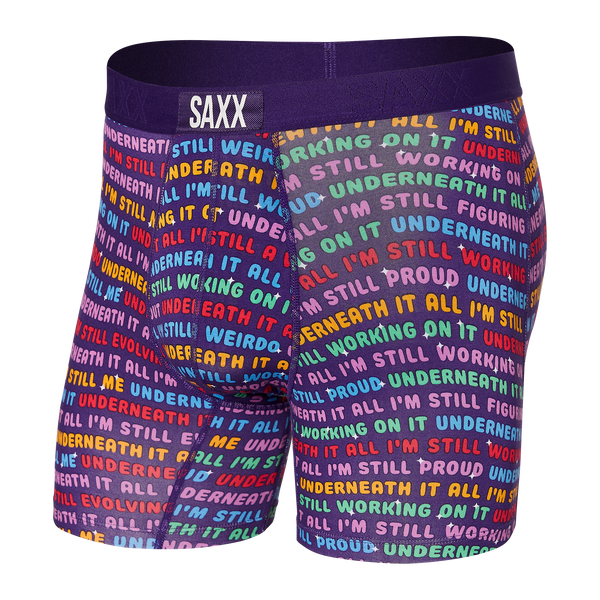 Front of Vibe Boxer Brief in Underneath it All- Multi