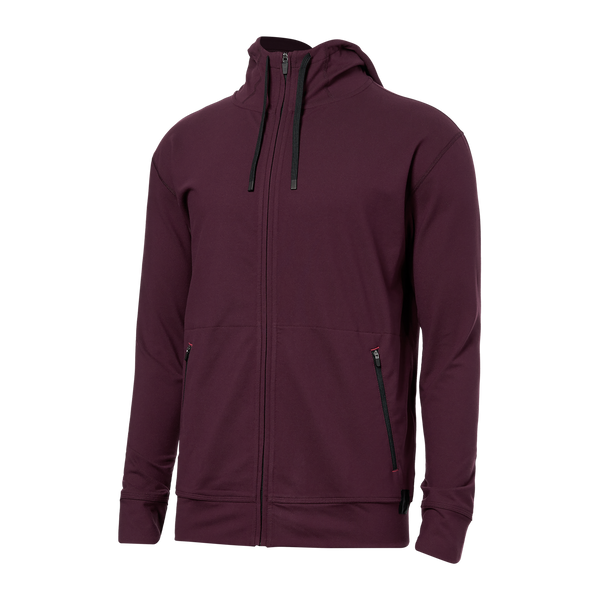 Trailzer Full Zip Hoodie Burnt Plum SAXX Underwear Canada