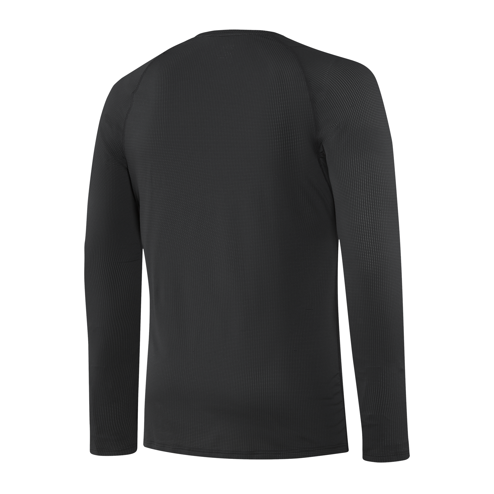 Back of Quest Baselayer Long Sleeve Crew in Black