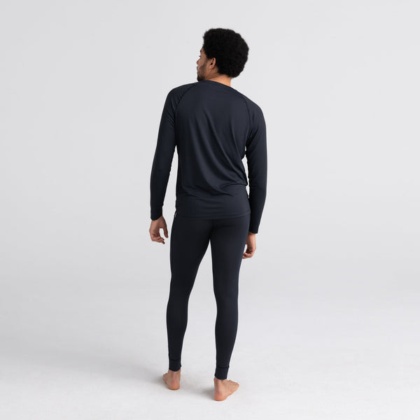 Back - Model wearing Quest Baselayer Tight Fly in Black