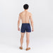 Back - Model wearing Daytripper Loose Boxer Fly in Navy Heather