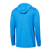 Back of Droptemp All Day Cooling  Hoodie in Racer Blue Heather