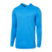 Front of Droptemp All Day Cooling  Hoodie in Racer Blue Heather