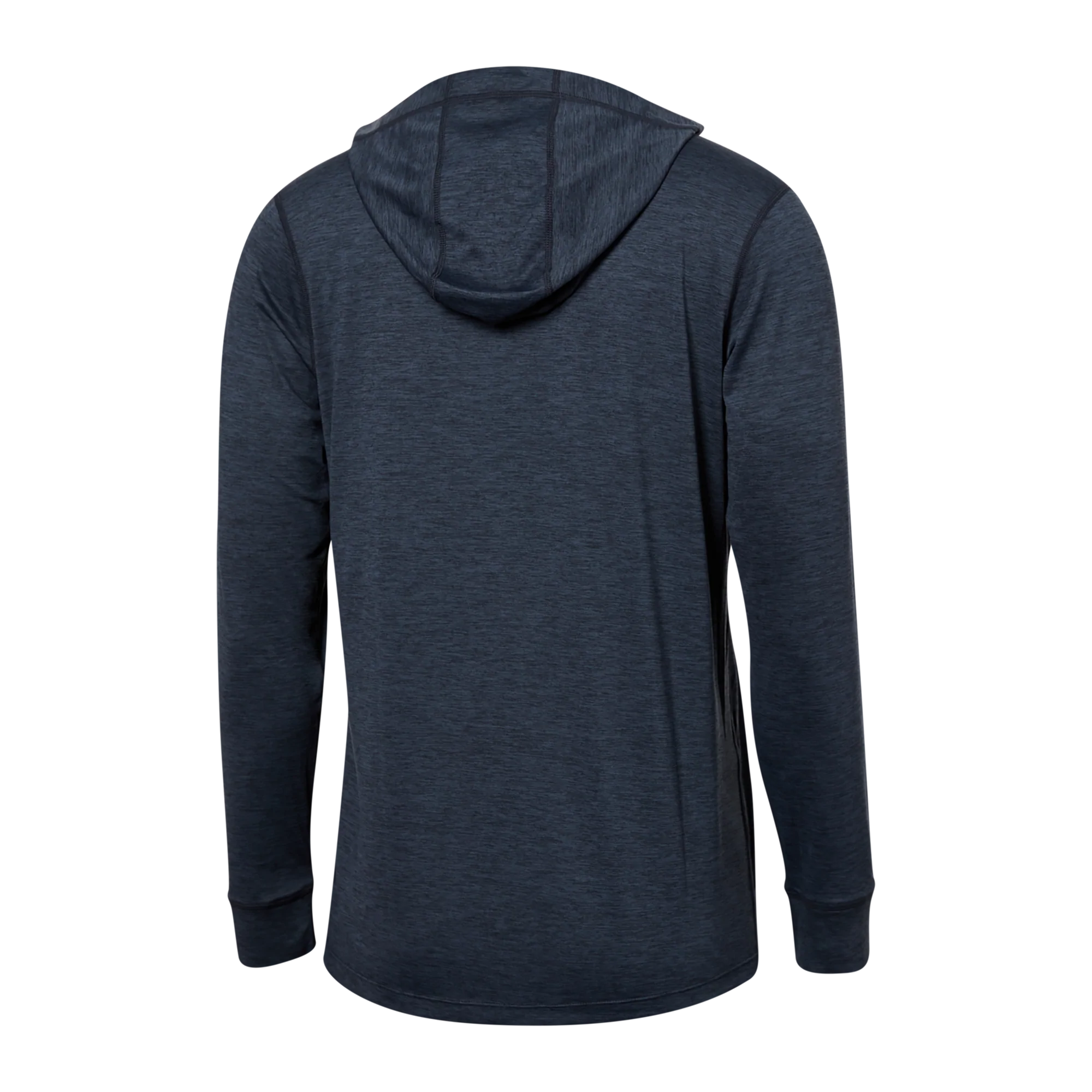 Back of Droptemp All Day Cooling  Hoodie in Turbulence Heather