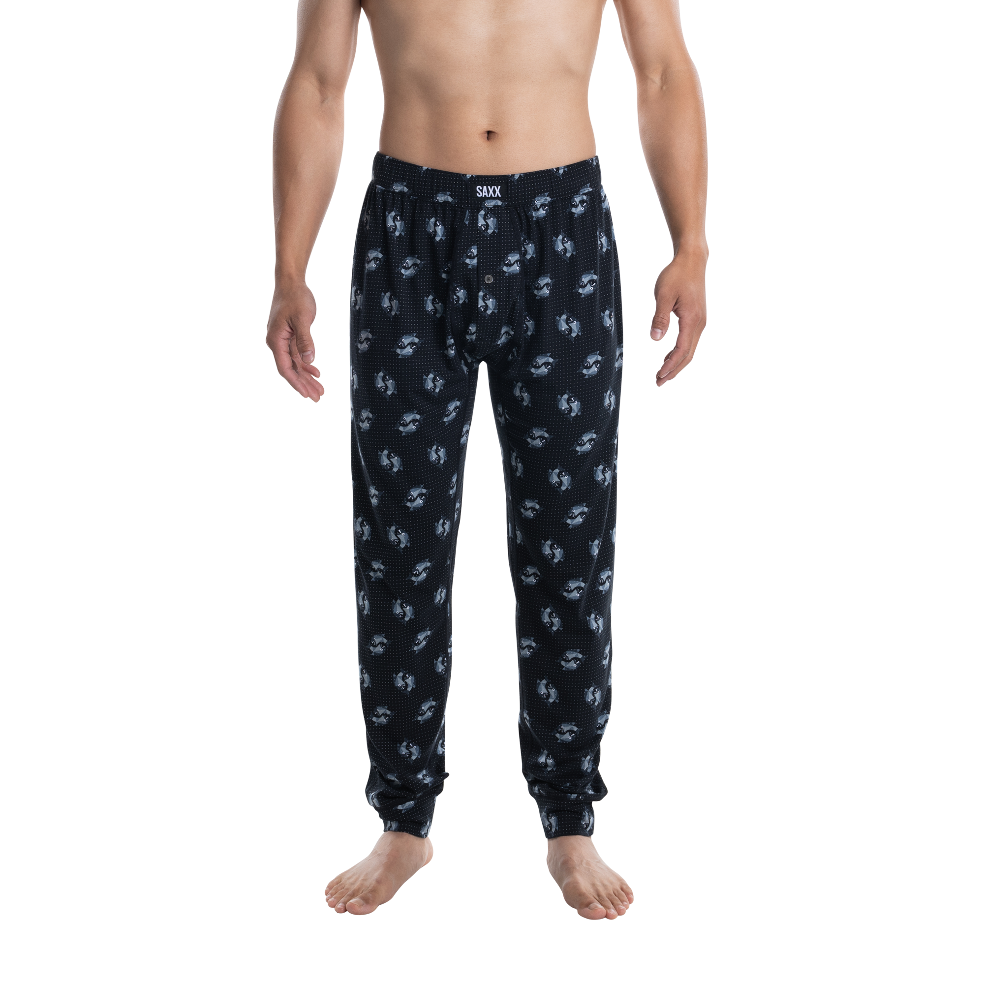 DropTemp Cooling Sleep Pant Angler Wrangler Black SAXX Underwear