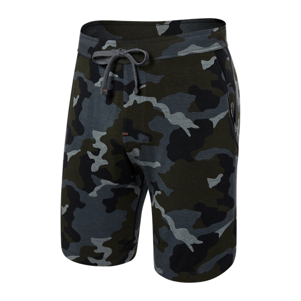 Front of Snooze Sleep Short in Supersize Camo- Graphite