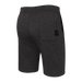 Back of 3Six Five Lounge Short in Black Heather