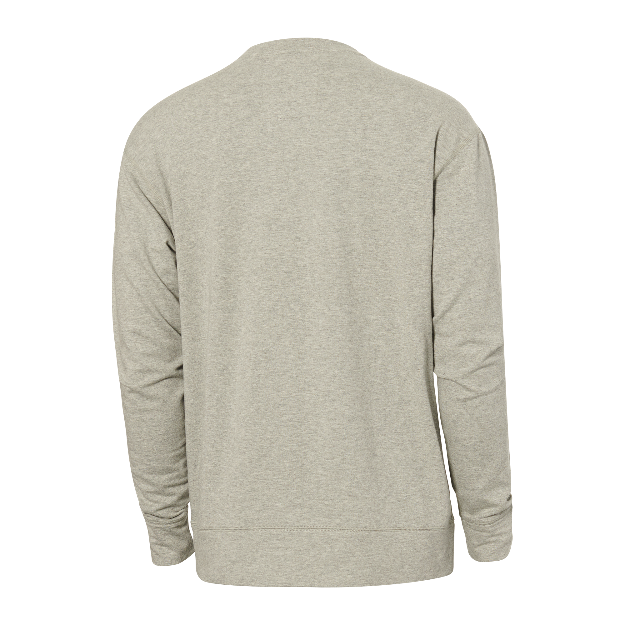 Back of 3Six Five Lounge Long Sleeve Crew in Ash Grey Heather