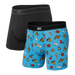 Front of Daytripper Boxer Brief Fly 2-Pack in Indelible/Black