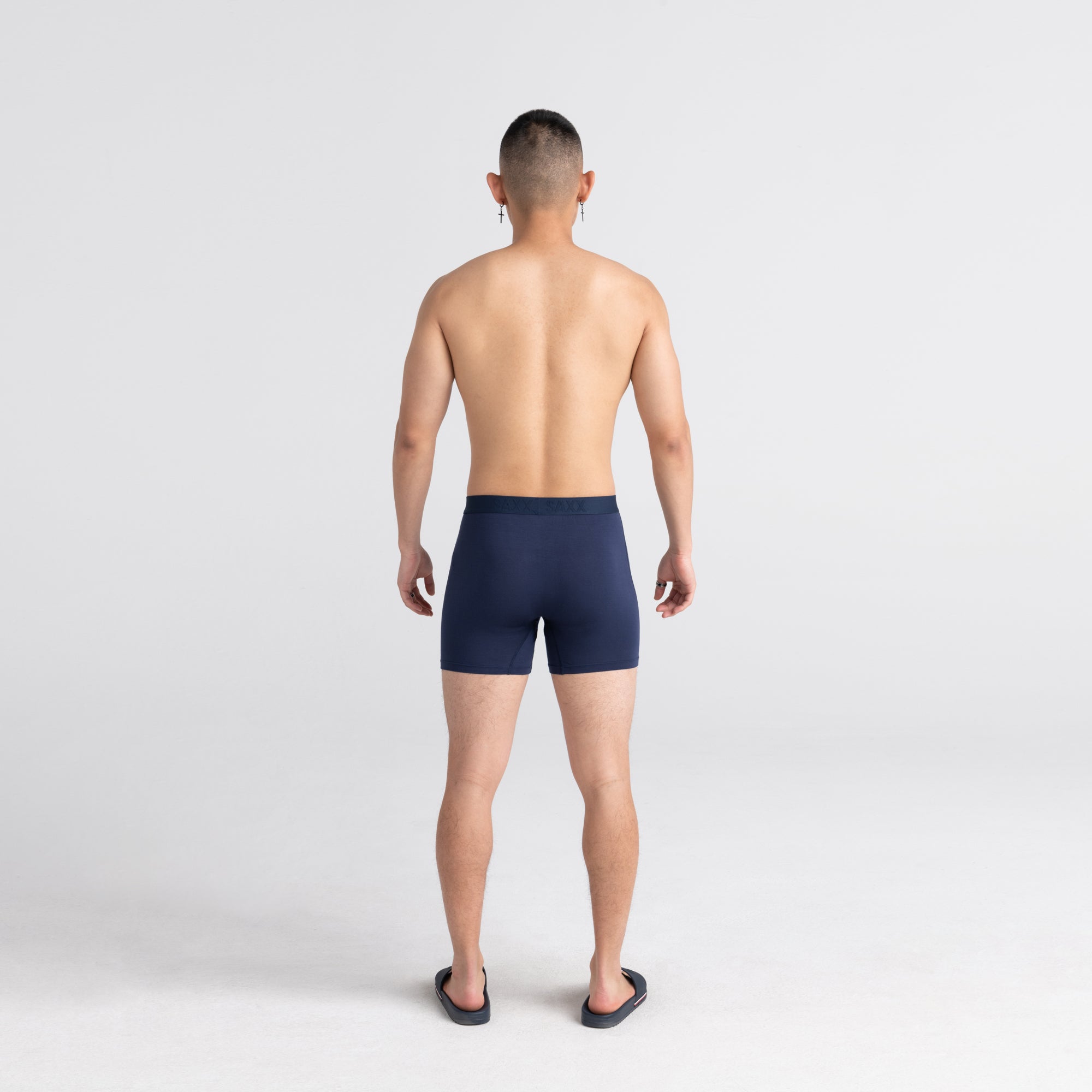 Back - Model wearing Ultra Boxer Brief Fly 3Pack in Classic Ultra 18