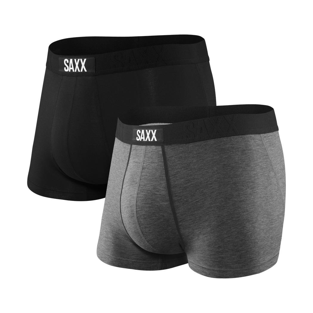 Vibe 2-Pack Trunk - Black/Grey | – SAXX Underwear Canada