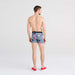 Back - Model wearing DropTemp Cooling Cotton 2-Pack Boxer Brief in Smokin' Hot/Black