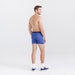 Back - Model wearing Daytripper Boxer Brief Fly 3-Pack in Sport Blue Heather/Blueberry/Maritime