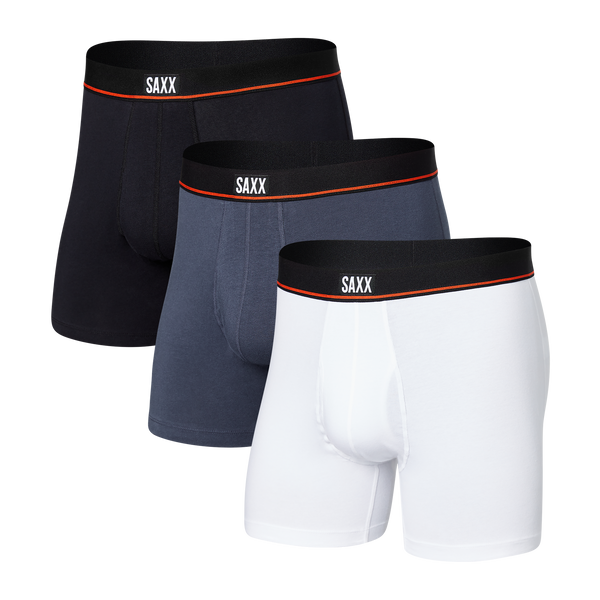 Cabana Cotton Seamless Boyshort Underwear 3-Pack - Champagne White Black