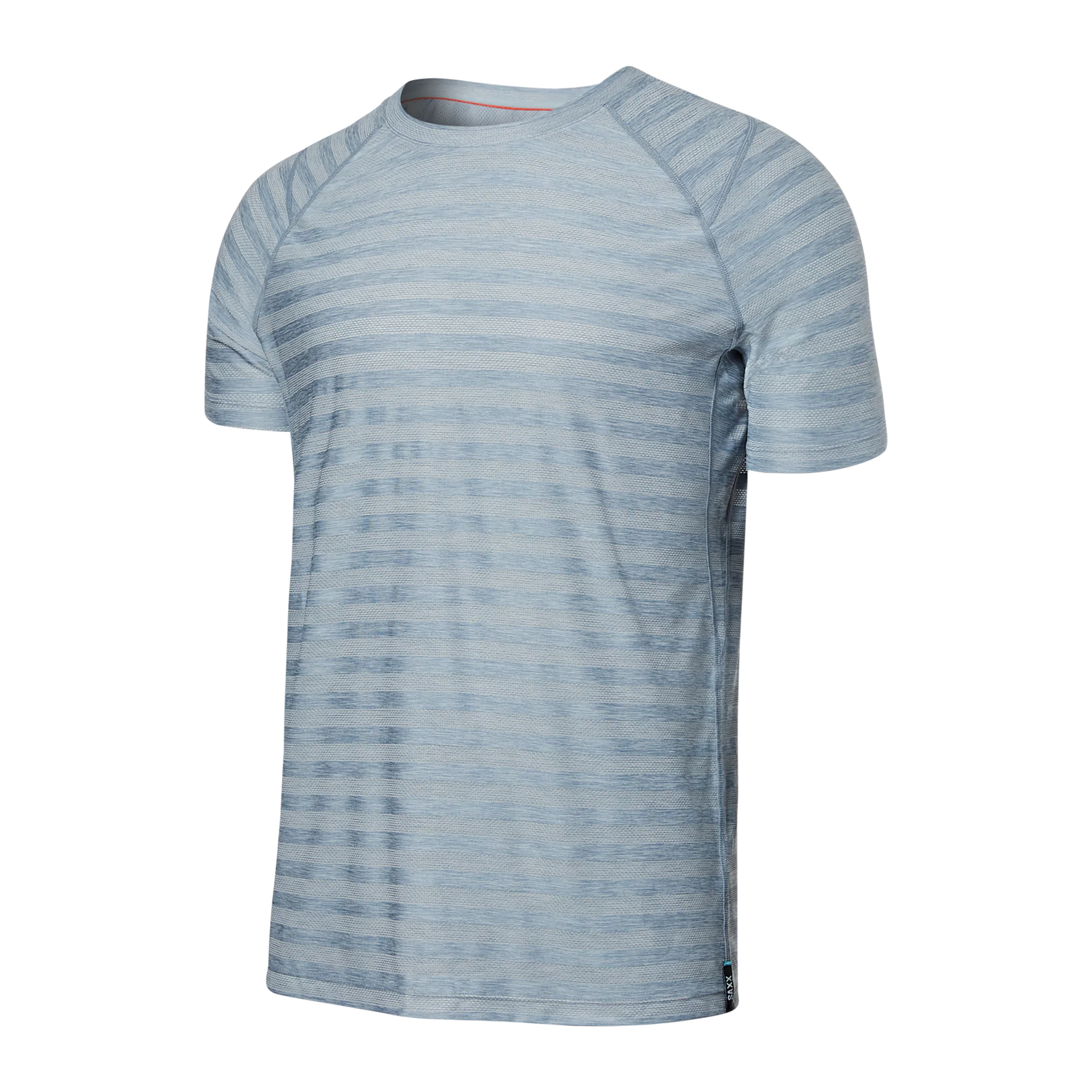 Front of Droptemp Cooling Mesh Crew in Mid Grey Heather