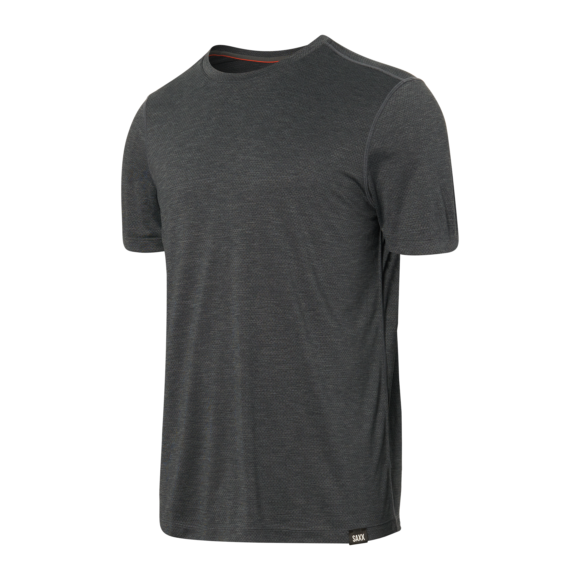 Front of All Day Aerator Tee in Faded Black Heather