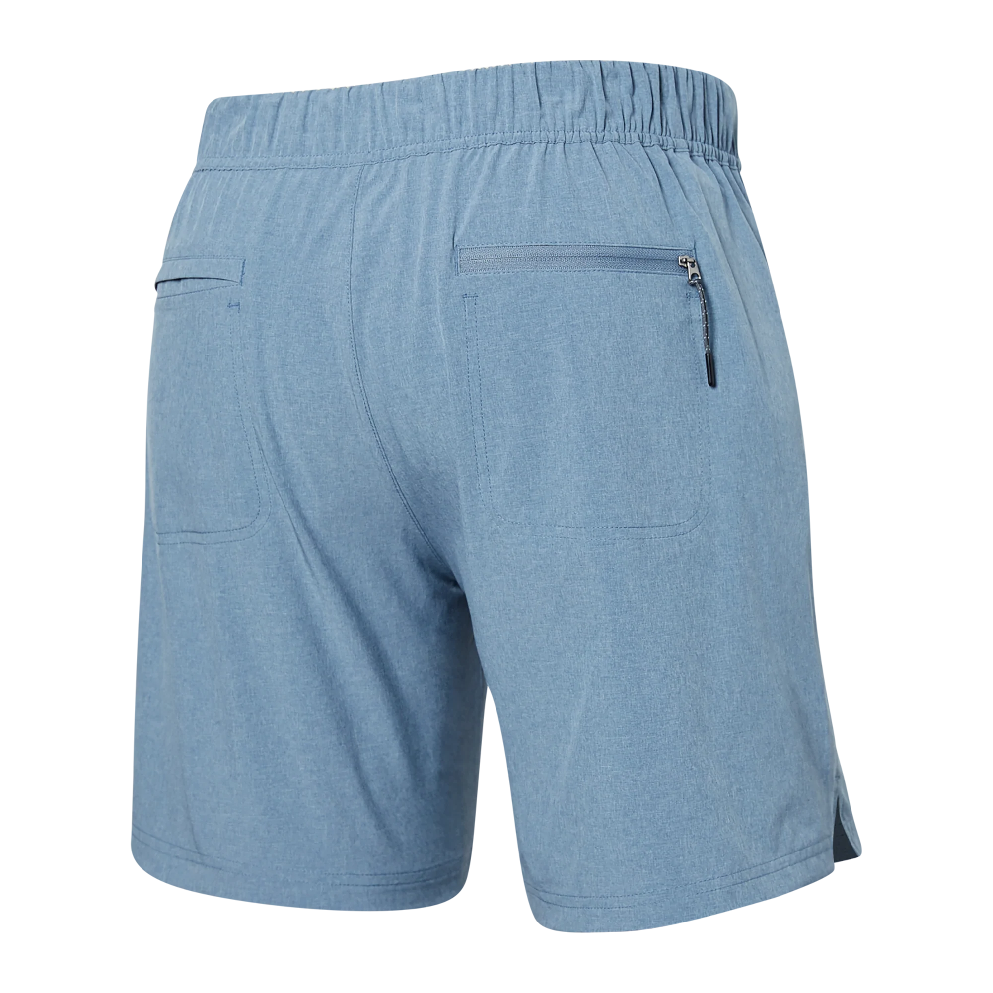Back of Sport 2 Life 2N1 Short 7" in Stone Blue Heather