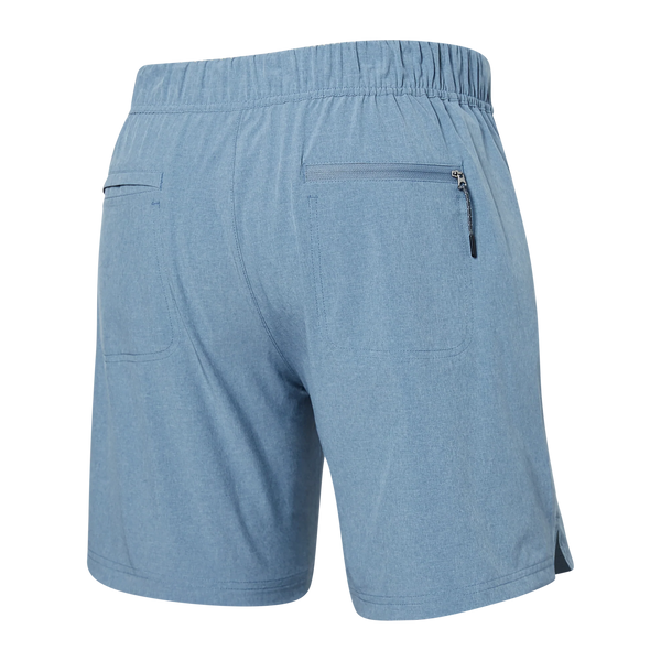 Back of Sport 2 Life 2N1 Short 7" in Stone Blue Heather