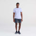 Front - Model wearing DropTemp All Day Cooling Short Sleeve Tee in Lavender Heather