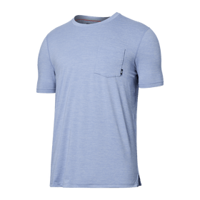 Front of DropTemp All Day Cooling Short Sleeve Tee in Lavender Heather